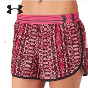 Under armour pink snakeskin shorts